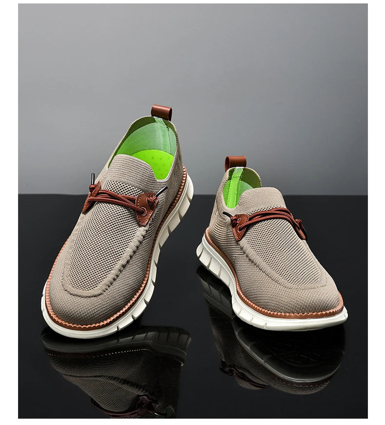 Breathable men's casual shoes Lightweight outdoor men's walking shoes non-slip men's sports shoes flat plus size 2024 new model