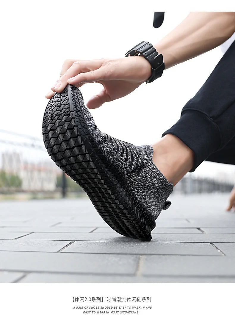 Men's sports casual shoes breathable large size comfortable fashion spring and autumn walking fitness men's shoes light