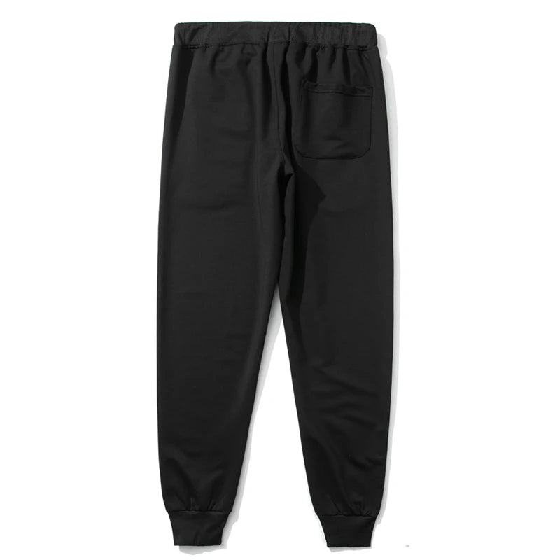 Spring Autumn Men Solid Black Sweatpants Jogger Pants Mens Drawstring Tracksuit Casual Trousers Sport Pants Male Large Size 9XL